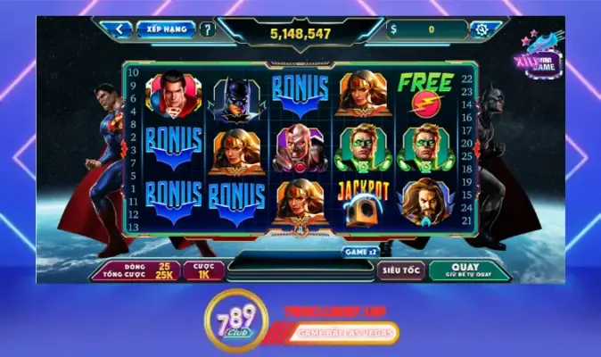 Cách chơi nổ hũ Justice League ở 789Club